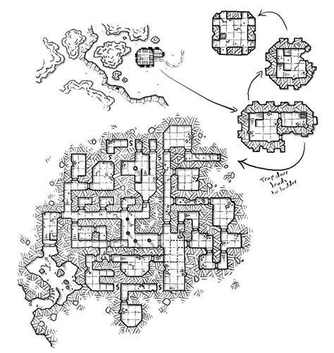 Tower Dungeon Fantasy World Map Fantasy City Dark Fantasy Art