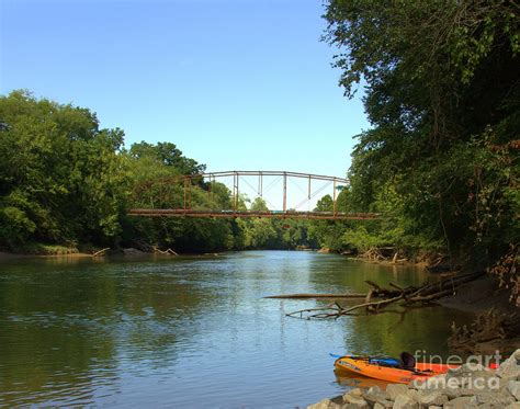 Historic Steel Bridge Over The Chattahoochee River Photograph By