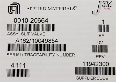 8611 Applied Materials Slit Valve Assy 0010 20664 J316gallery