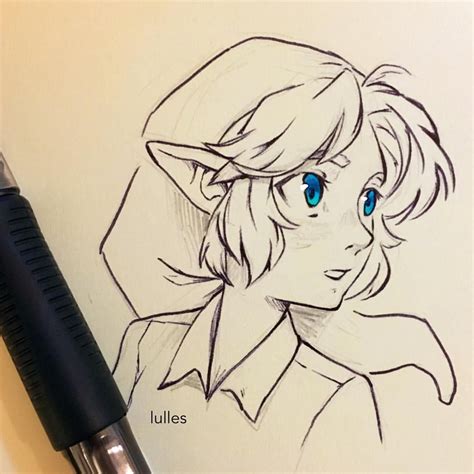 Link For Inktober Day 27 Zelda Art Legend Of Zelda Drawings
