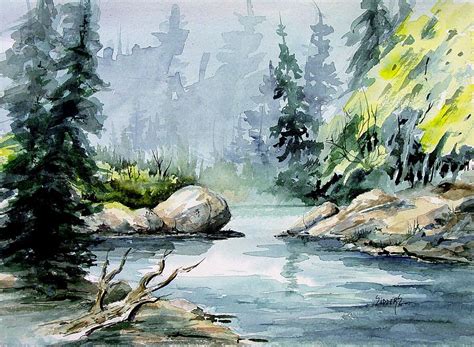 Bird Creek By Sam Sidders In 2022 Watercolor Landscape Paintings
