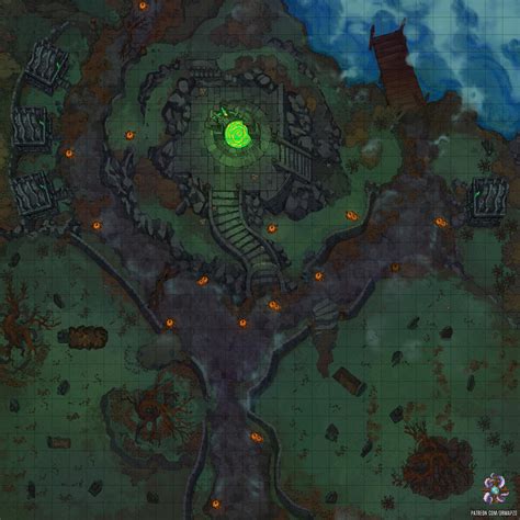 Graveyard 25x35 Battlemap Battlemaps Dnd World Map Fantasy Map Images