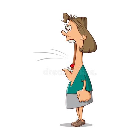 Woman Yelling Clipart