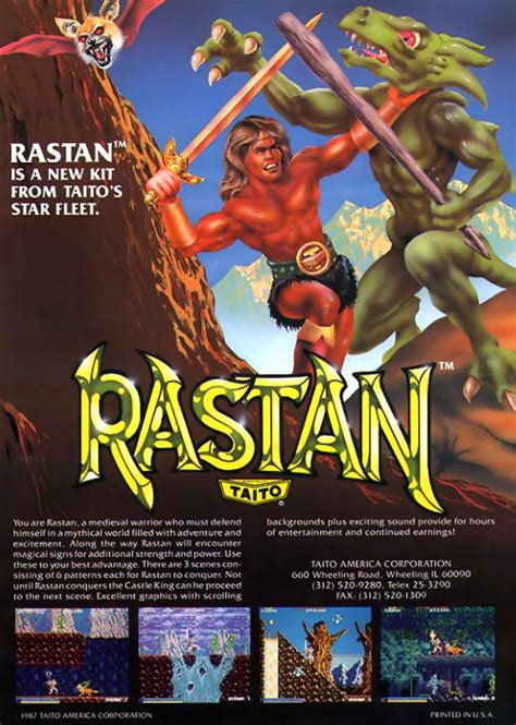 Rastan World Arcade Rom Iso Featured Video Game Roms