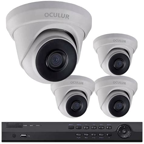 Small Business Security Camera System 4 X Turret Dome 2mp Ip Security