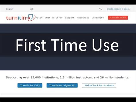 Grab s$8 off with min. How to Use TurnItin first Time : First Time User - YouTube