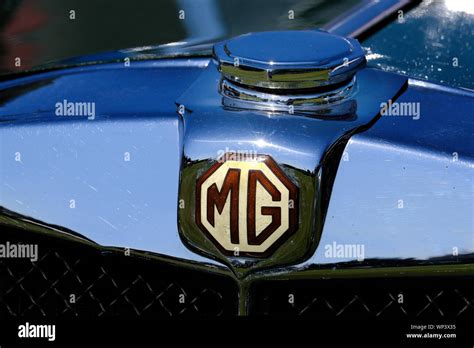 Classic Cars And Badges Stock Photo Alamy