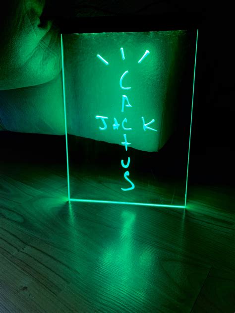 Cactus Jack Led Neon Light Sign 8x12 Etsy