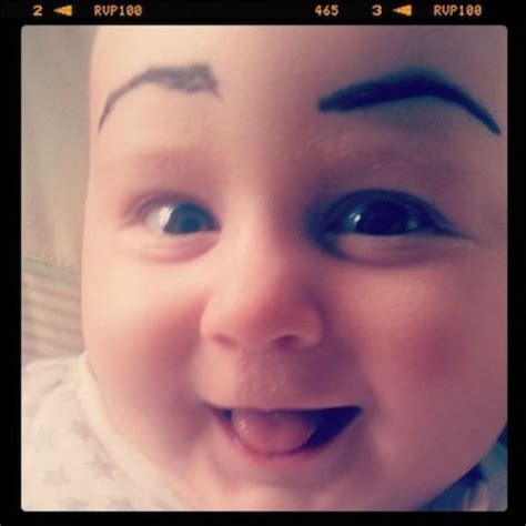 Babies With Painted Eyebrows Is Trending Online 39 Pics