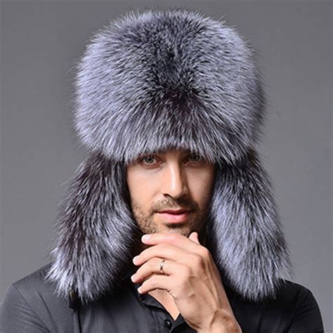 Mens Thick Ushanka Russian Winter Fur Leather Thermal Cossack Trapper Snow Hats Ebay