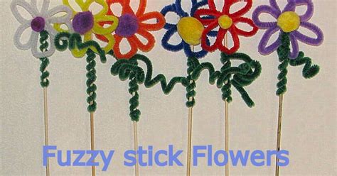 Pipe Cleaner Fuzzy Stick Flowers Craft To Art