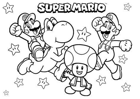 Coloriage Super Mario Bros Coloriage Super Mario Pour Enfants