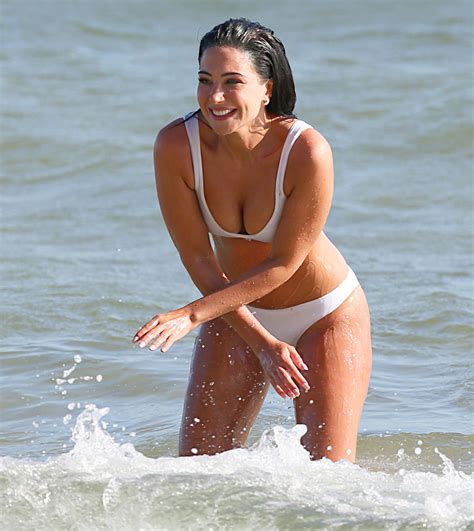 tulisa contostavlos in white bikini in portugal gotceleb