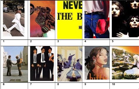 Picture Quiz 17 Coolest Album Covers