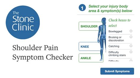 Shoulder Pain Symptom Checker And Pain Diagnosis Chart Injury Self