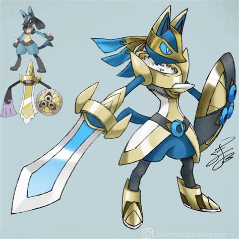 Ive Been Tossing Around This Idea Of A Lucario And Aegislash Dna