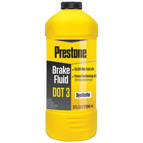 Prestone Dot 3 Brake Fluid 32 Ounce