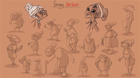 Art And Animation Blog Granny Character Body Designs