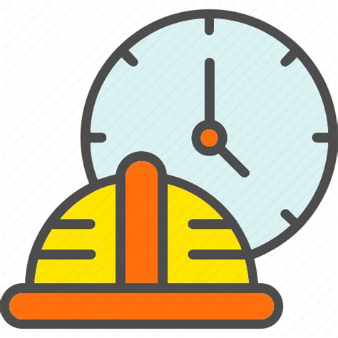 Working Hours Time Clockhelmat Icon Download On Iconfinder