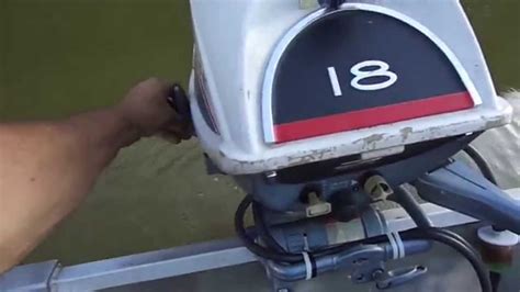 1966 Evinrude 18 Hp On The Lake Youtube