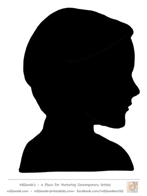 Face Silhouette Templates Printableface Stencilsface