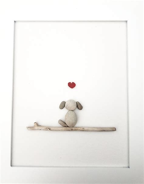 Dog Pebble Art | Etsy | Pebble art, Christmas pebble art, Pebble art family