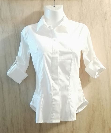 Camisas Blancas Casuales Para Dama Ideales Para La Oficina Bs 2293
