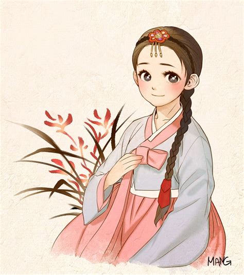 Korean Girl By Manggi07 On Deviantart Korean Illustration Cartoon