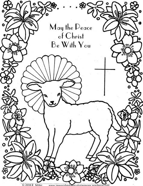 Joe Blog Jesus Lamb Of God Coloring Page