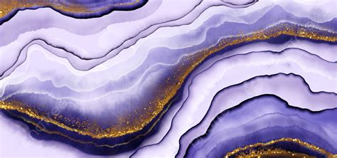 Purple Marble Background With Gold Glitters Streaks Marble Background