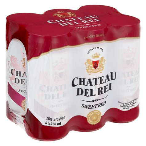 Buy Chateau Del Rei Sparkling Sweet Red Wine Cans Online