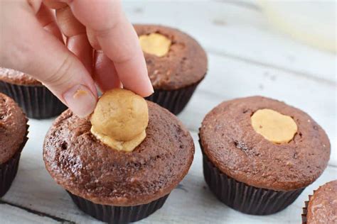 Peanut Butter Filled Chocolate Cupcakes