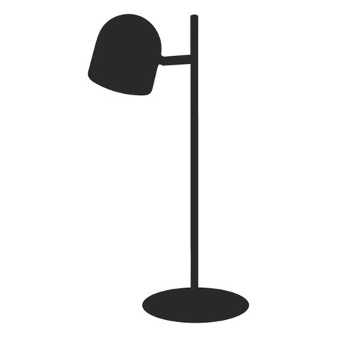 Round Desk Reading Lamp Silhouette Transparent Png And Svg Vector File