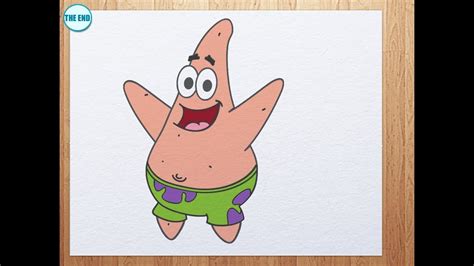 How To Draw Patrick Star From Spongebob Star Drawing