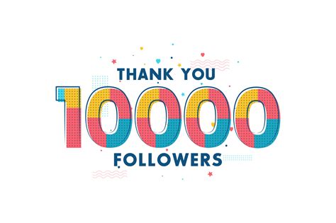 Thank You 10000 Followers Celebration Graphic By Stockia · Creative Fabrica