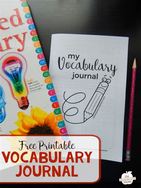 Printable Vocabulary Journals The Measured Mom