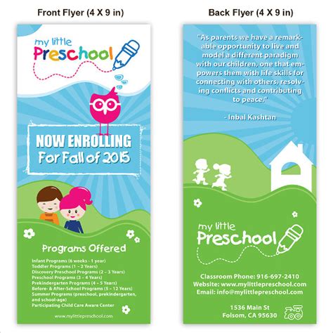 Free 32 Daycare Flyer Templates In Ms Word Psd Ai Eps Indesign