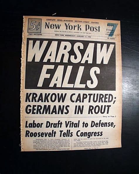 Liberation Of Warsaw Poland By The Russians