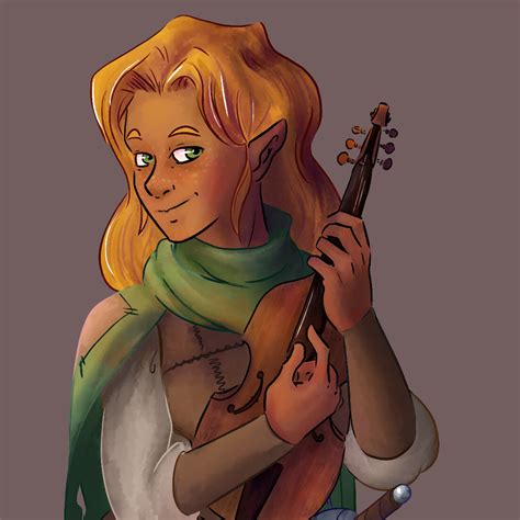 Artstation Half Elf Bard