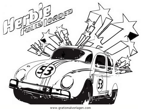 Herbie Love Bug Coloring Pages