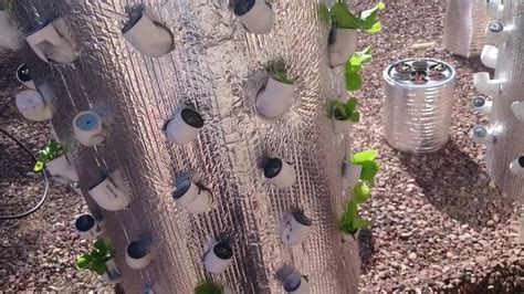 Diy High Pressure Aeroponics Grow Tower Update Youtube