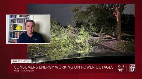 Consumers Energy Works To Restore Power For Thousands Of Customers