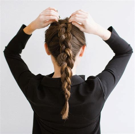 Reverse French Braid Hair How To Tutorial Tips From Jennifer Lawrence