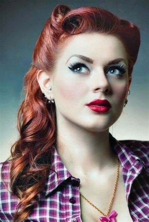 Rockabilly Hairstyles For Long Hair Rockabilly Pinup