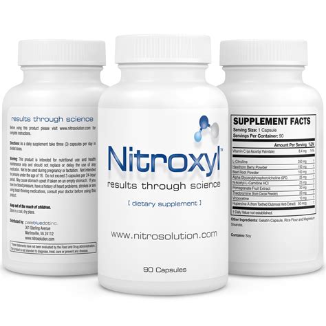 Nitroxyl Nitric Oxide Supplement Nitrosolution