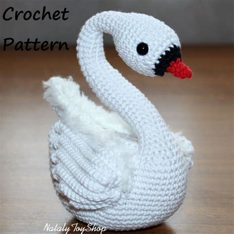 Amigurumi Pattern Swan Bird Crochet Easy Instruction Wedding Etsy