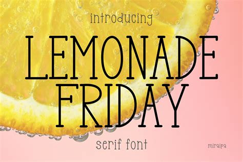 Lemonade Friday Font By Miraipa Creative Fabrica
