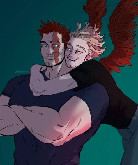 Hawks X Endeavor By Oviser On Deviantart Anime Cupples My Hero