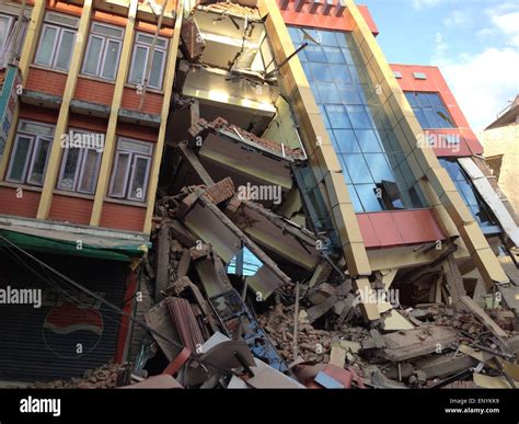 Kathmandu Nepal 12th May 2015 A Fresh Earthquake Has Occurred In Nepal Photo Shows Damage