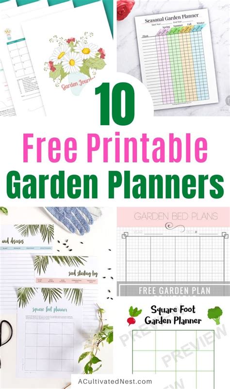 Free Garden Planner Printable